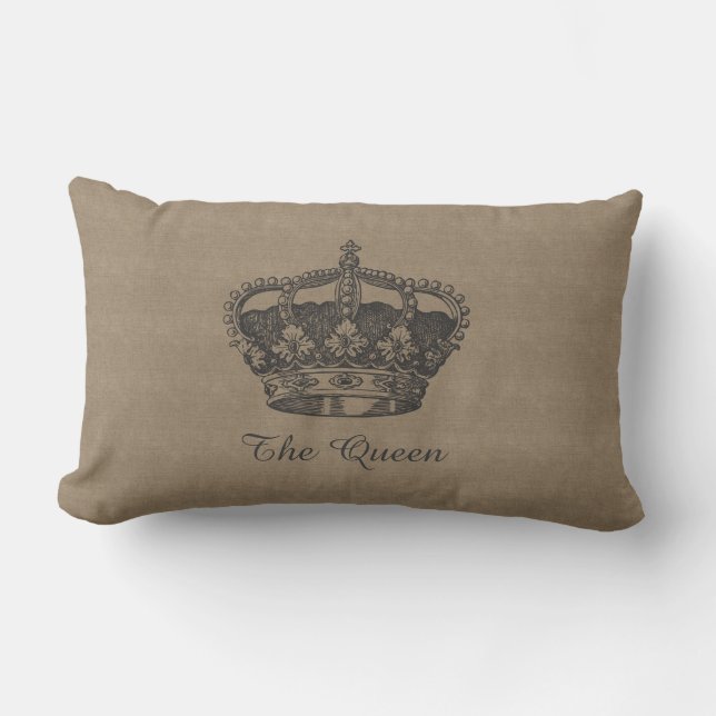 La almohada reina con aspecto de lienzo (Anverso)