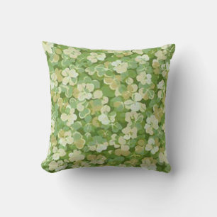 La almohada reversible del jardín verde