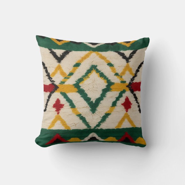 La almohada verde del Kilim: el acento perfecto (Anverso)