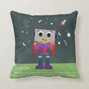 La almohada vibrante de la lectura del robot del
