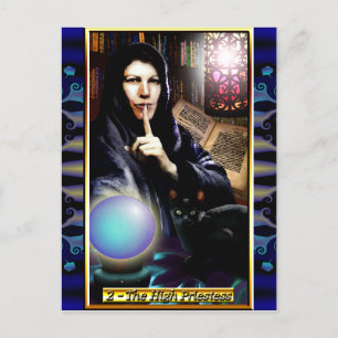 La alta postal de la sacerdotisa de Banx Tarot