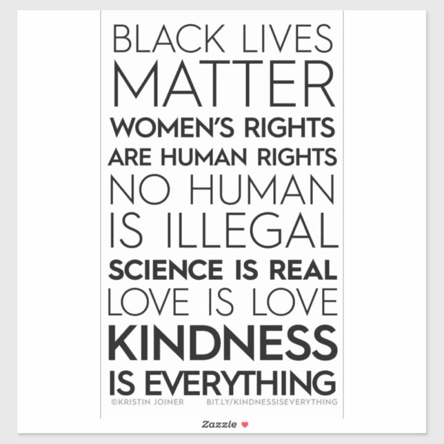 La Amabilidad Es Todo Pegatinas Vinyl (Hoja)