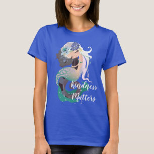 La amabilidad importa la camiseta básica de las m