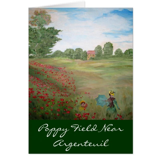 La amapola coloca cerca de Argenteuil (Frente)