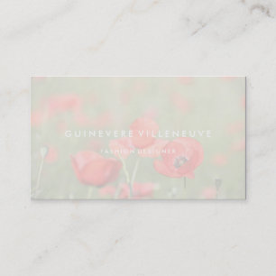 La amapola romántica adaptable florece tarjetas de