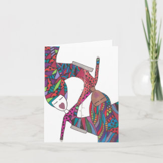 la amistad arrulla la parte dos en tarjeta de nota