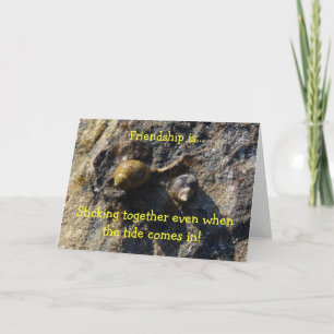 La "amistad es…" tarjeta de nota