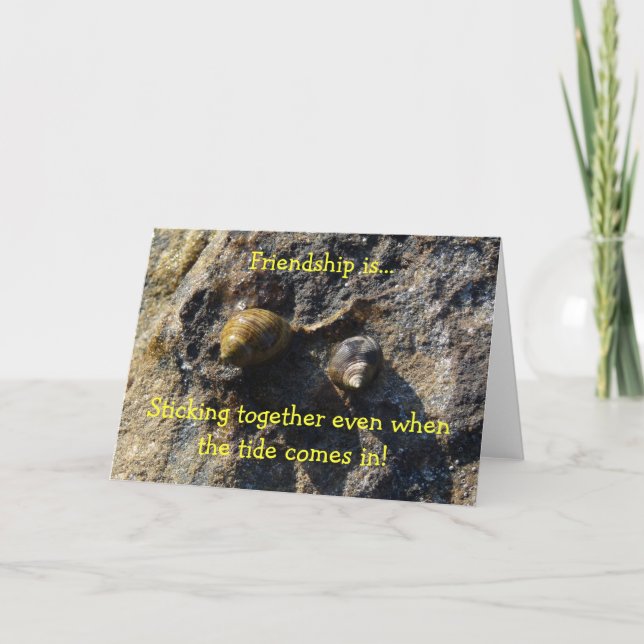 La "amistad es…" tarjeta de nota (Anverso)