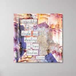 La Amistad Es Un Solo Arte De Alma