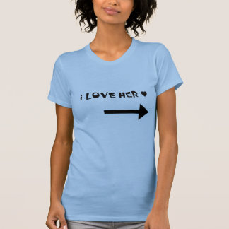 La amo - camisa de los pares