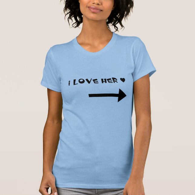 La amo - camisa de los pares (Anverso)