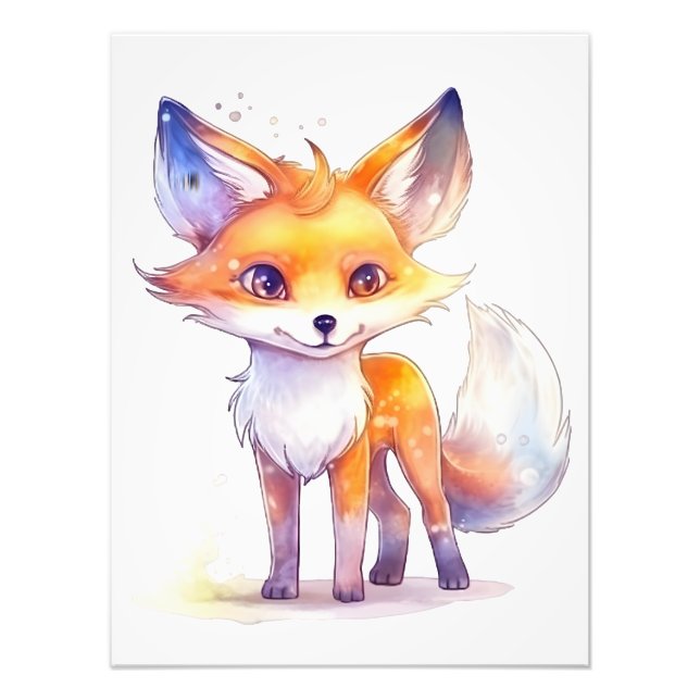 La ampliación de la foto de un niño pequeño Fox (Frente)