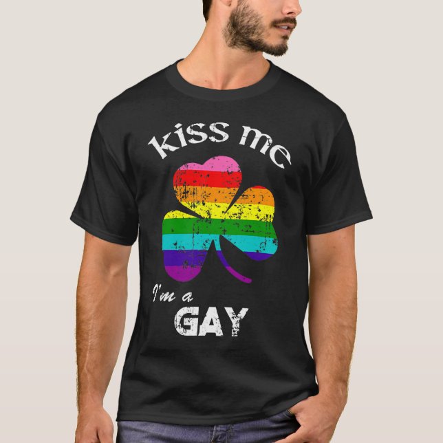 La angustia me besa, soy Camisa Gay St. Patrick's  (Anverso)