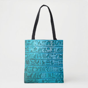 La antigua jeroglífica egipcia es la bolsa azul d