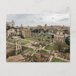 La antigua postal de Roma del Foro Imperial