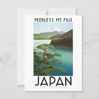 La antigua postal japonesa Mt. Fuji