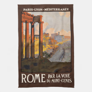 La antigua Roma Italia con toalla de mano
