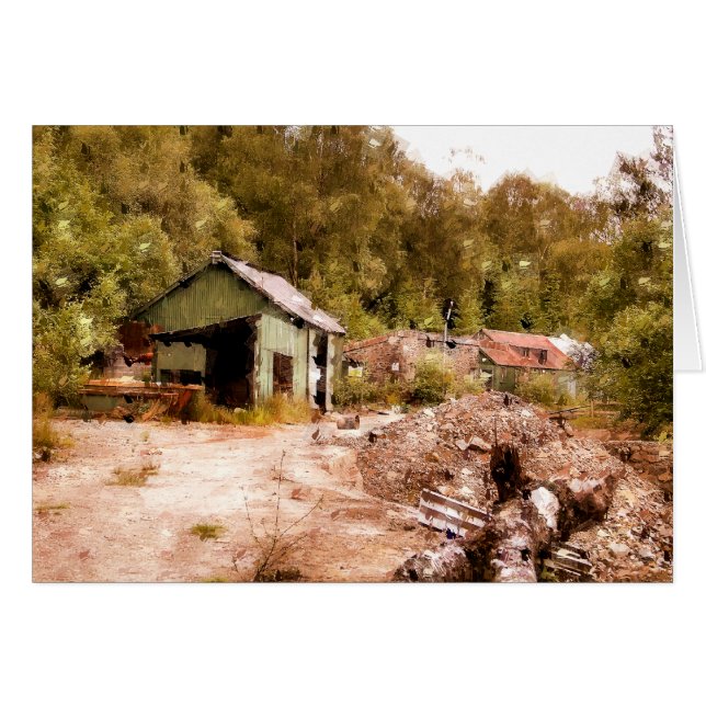 LA ANTIGUA TARJETA DE MINA DE ORO (Anverso (Horizontal))