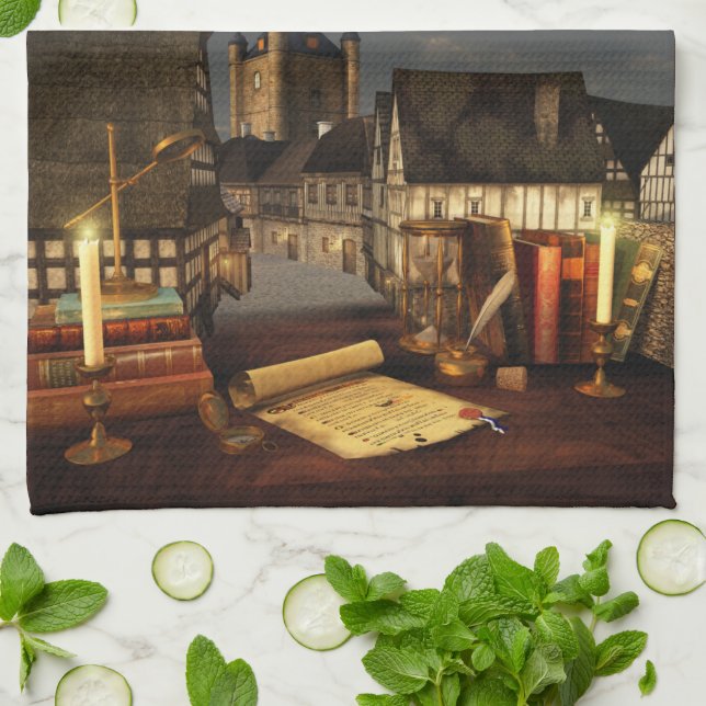 La antigua toalla de cocina de Horizons (Doblado)