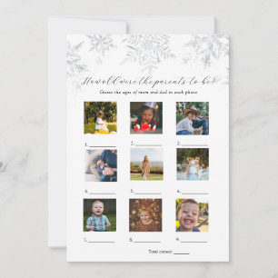 La antigüedad de la tarjeta de juego Baby Shower