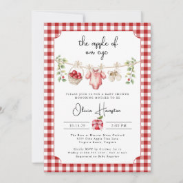 La Apple de la invitación a Baby Shower de nuestro