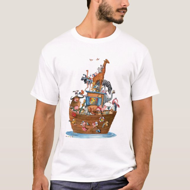 La arca de Noah de los animales - camiseta (Anverso)