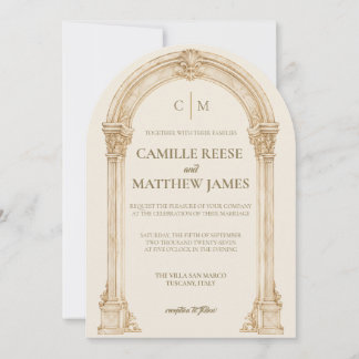 La Arcada: Invitación de Boda de Oro