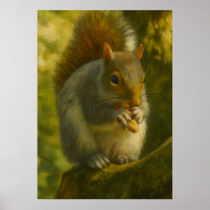 La ardilla de Woodland - Arte de vida salvaje real