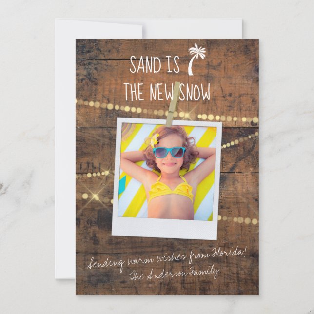 La arena es la nueva tarjeta de fotos para festivi (Anverso)