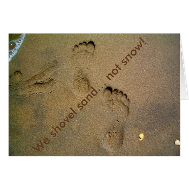 La arena no la nieve - Huellas en la arena (Anverso (Horizontal))