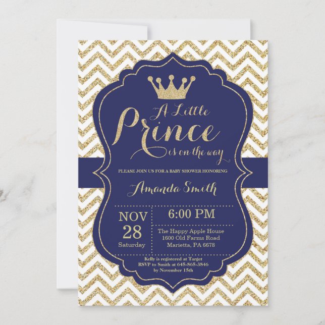 La armada de invitaciones y el oro de Prince Baby  (Anverso)