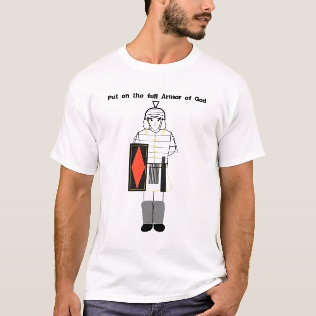 La armadura completa de Dios camiseta (Anverso)