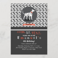 La atención sobre la invitación dálmata