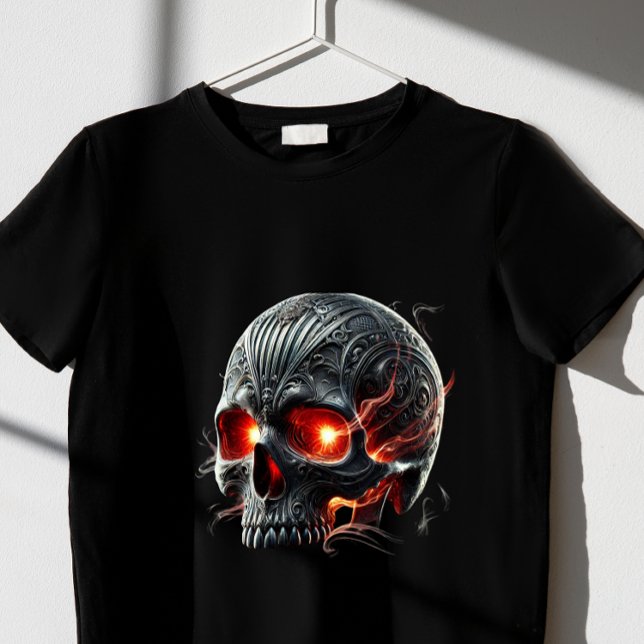 la aterradora camiseta roja Skull (Subido por el creador)