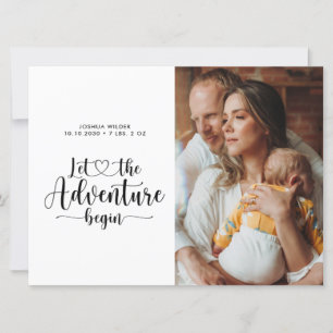 La aventura comienza anuncio de nacimiento del beb