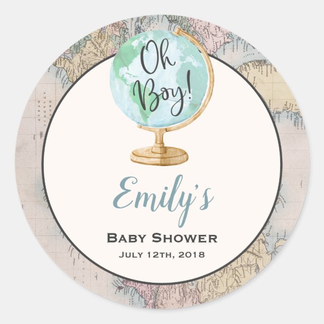 La aventura comienza con el sello del Pegatina de  (Anverso)