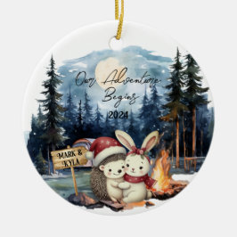 La aventura comienza el primer ornamento navideño 