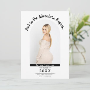 La aventura comienza la Invitación de graduación