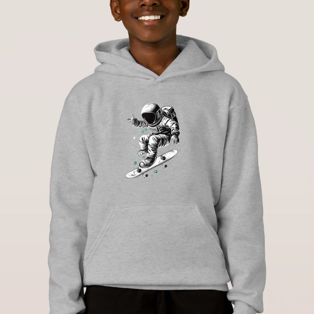 La aventura cósmica del astronauta en el Skateboar (Anverso)