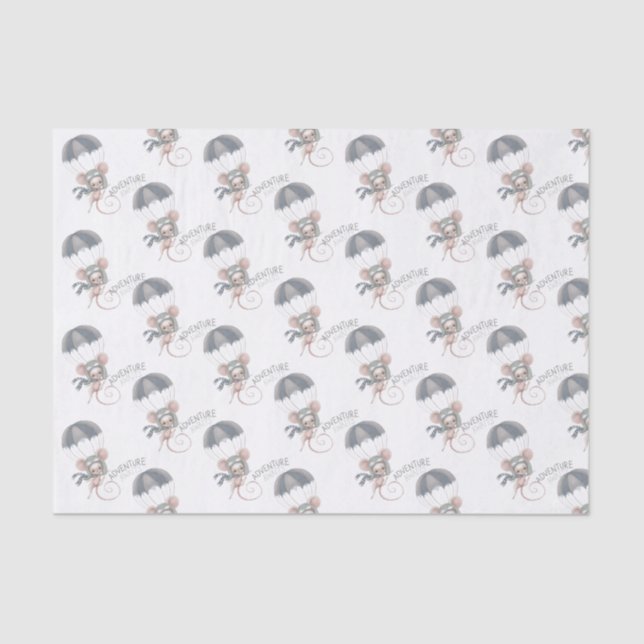 La aventura del ratón espera el papel del tejido (Anverso)