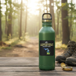 La aventura empieza aquí Pegatina de Michigan Squa