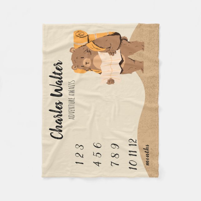 La aventura espera el oso de la manta del hito beb (Anverso)