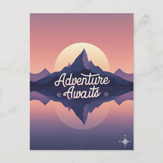 La aventura espera la postal natural (Anverso)