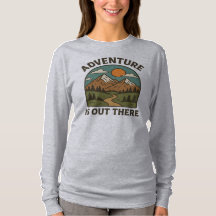 La aventura está ahí fuera el diseño de camisetas 