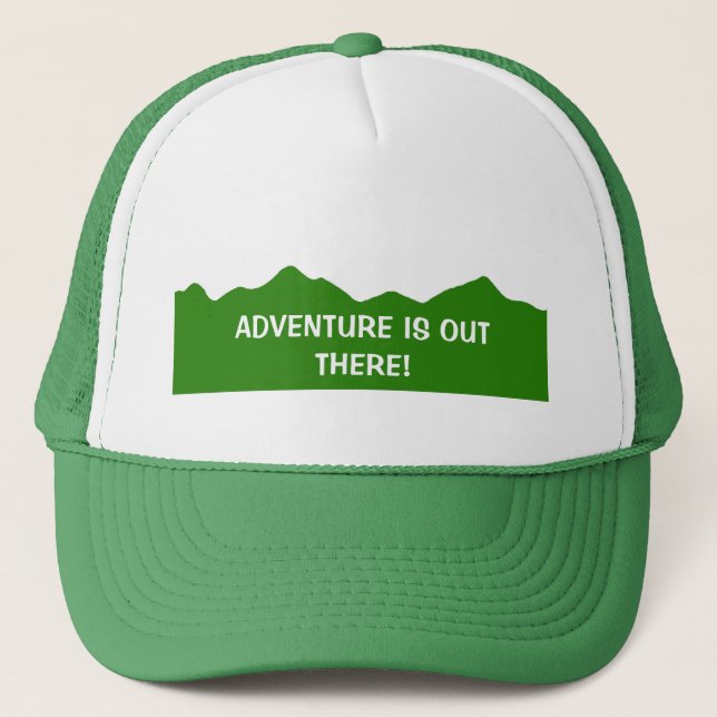 ¡La aventura está hacia fuera allí! Gorra del (Anverso)