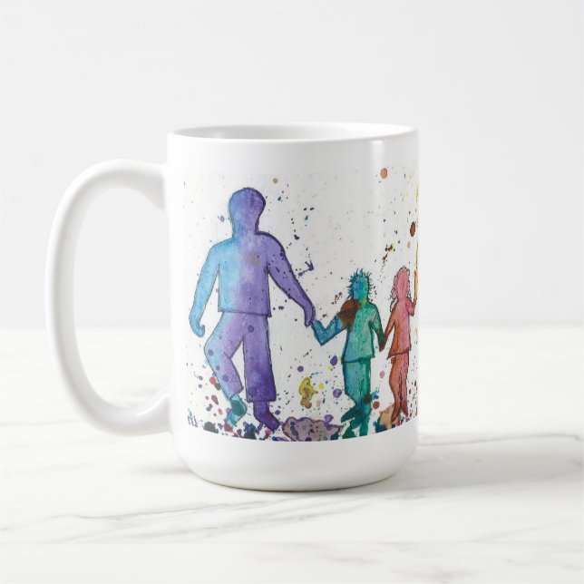 La ayuda para los padres de LGBTQ embroma la taza (Izquierda)