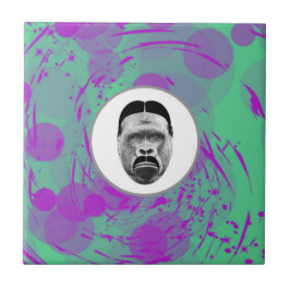 La Azulejos De Cerámica De Gorila