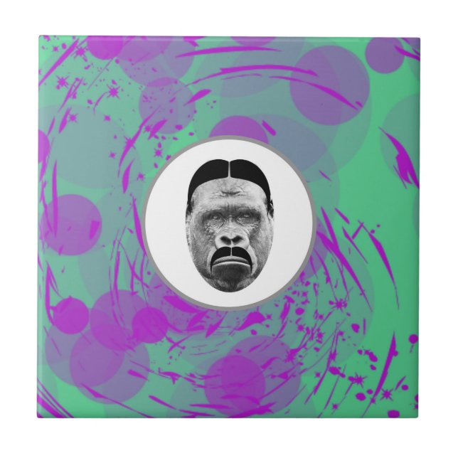 La Azulejos De Cerámica De Gorila (Frente)