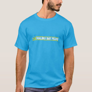 La bahía de Malibu filma la camiseta - azul de
