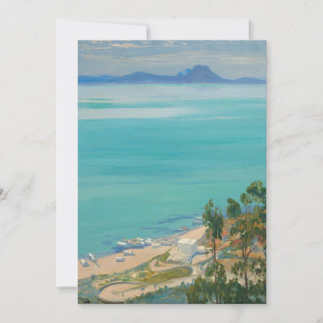 La bahía de Túnez, mañana | Sir John Lavery (Anverso)